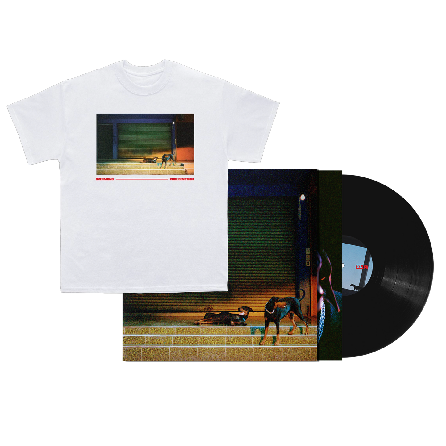 Vinyl + Tee (White) Bundle