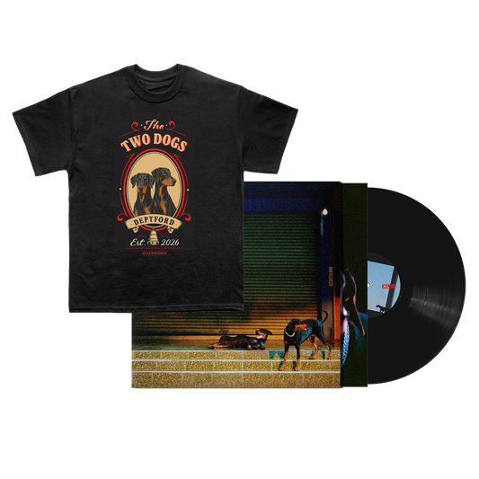 Vinyl + Two Dogs Tee (Black) Bundle